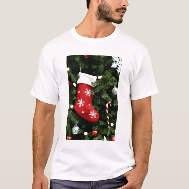 North America. Christmas decorations on tree. 3 T-Shirt (Front)