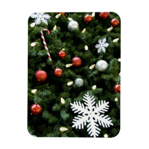 North America. Christmas decorations on tree. 4 Magnet