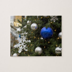 North America. Christmas decorations on tree. Jigsaw Puzzle