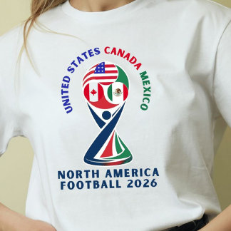 North America Football 2026 | USA Canada Mexico Tri-Blend Shirt