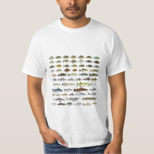 North America Freshwater Fish Group T-Shirt