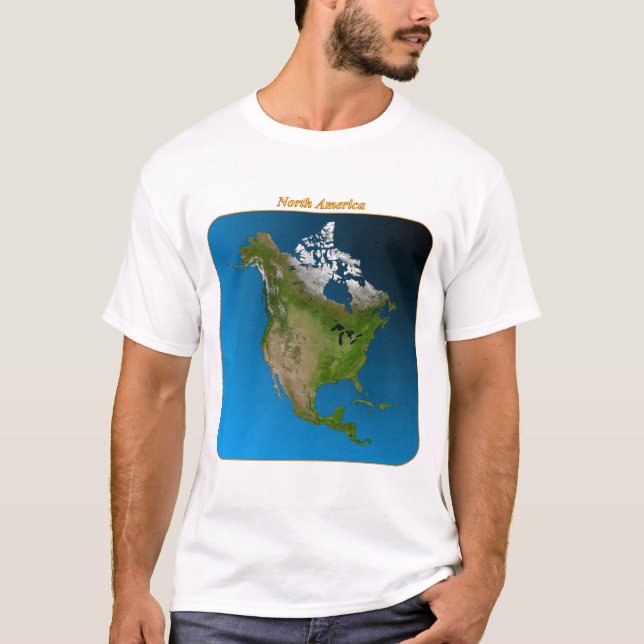 North America from Space T-Shirt (Front)