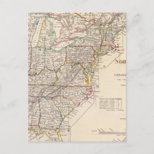 North America index map Postcard