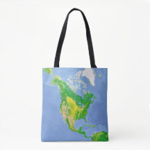 North America Land Use Map Bag