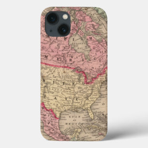 North America Map by Mitchell iPhone 13 Case