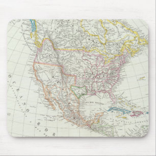 North America Map Mouse Mat