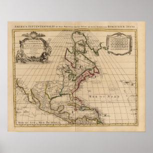 North America map Poster