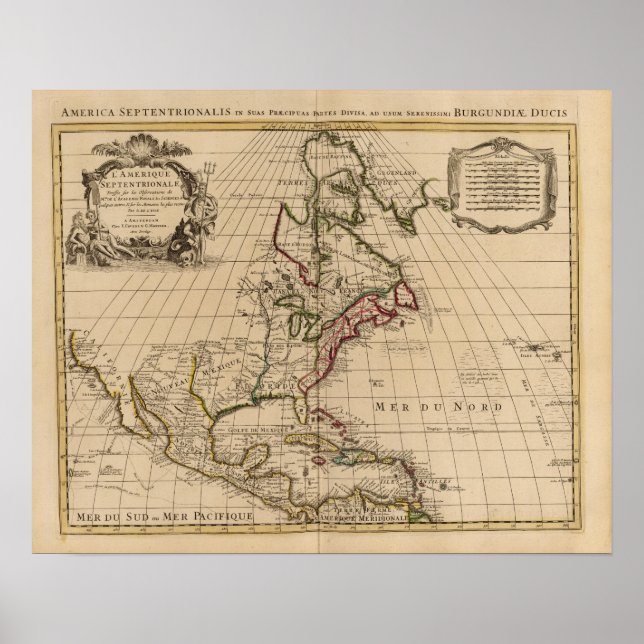 North America map Poster (Front)