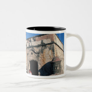 North America, Mexico, Veracruz. San Juan Ulua Two-Tone Coffee Mug