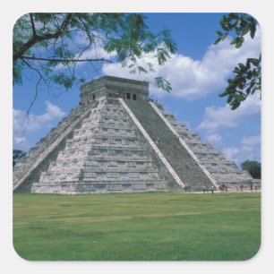 North America, Mexico, Yucatan Peninsula, 2 Square Sticker