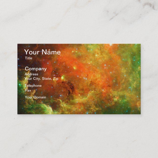 North America Nebula Business Card (Front)