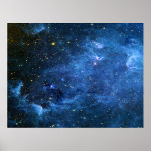 North America Nebula Infrared Blue Value Poster