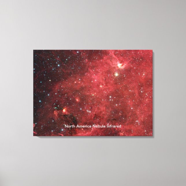 North America Nebula Infrared Canvas Print (Front)