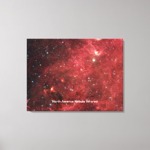 North America Nebula Infrared Canvas Print