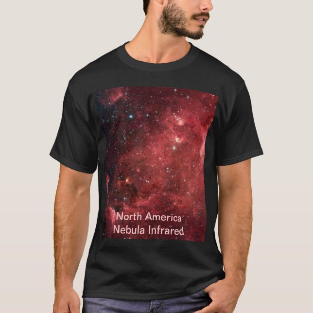 North America Nebula Infrared Galaxy Unisex T-Shirt (Front)