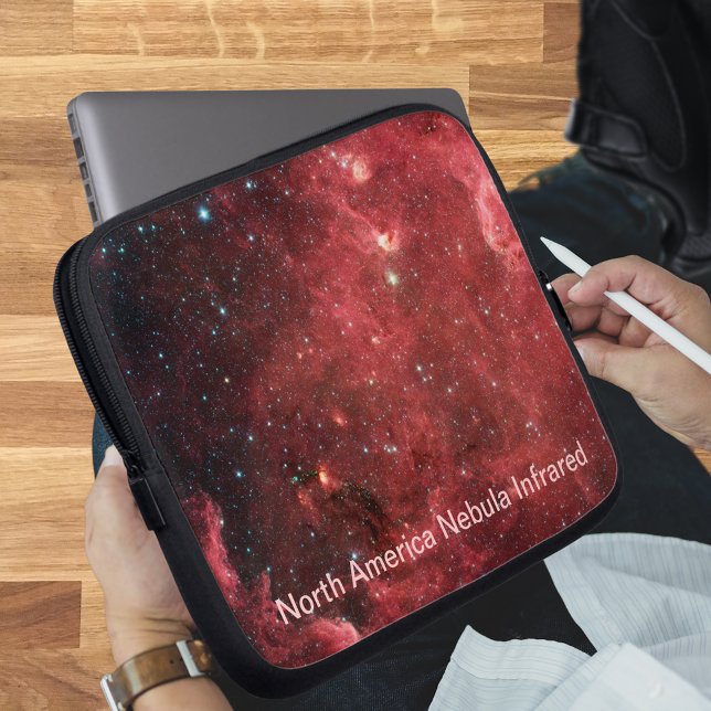North America Nebula Infrared Laptop Sleeve (Zazzle North America Nebula Infrared Laptop Sleeve (Front Right))
