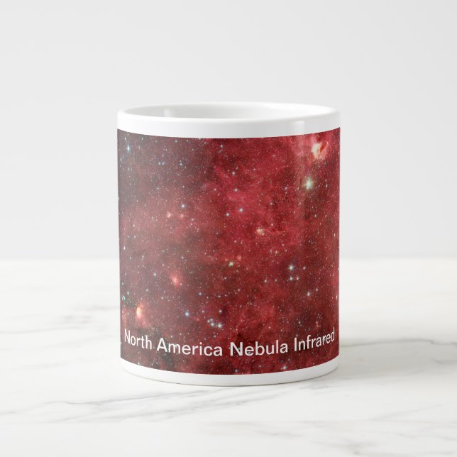 North America Nebula Infrared Large Coffee Mug (Front)