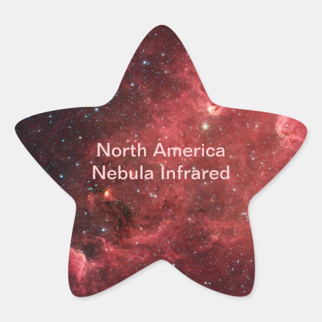 North America Nebula Infrared Star Sticker (Front)
