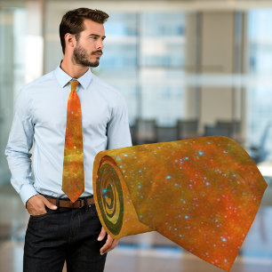North America Nebula Orange Necktie