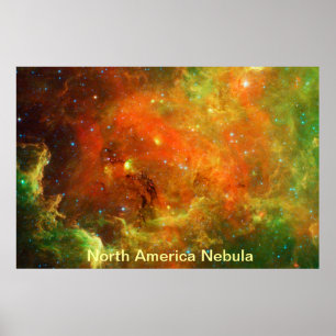 North America Nebula Poster