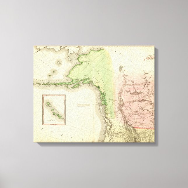 North America Northwest Canvas Print (Front)