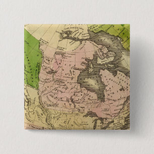North America Olney Map 15 Cm Square Badge