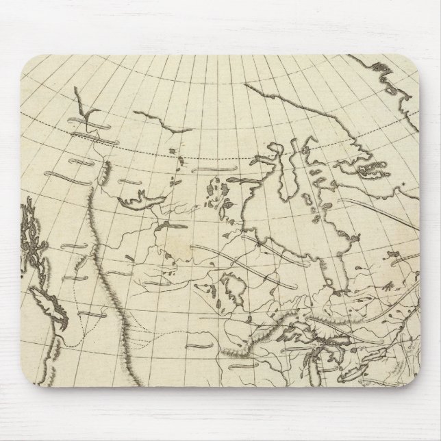 North America outline map Mouse Mat (Front)