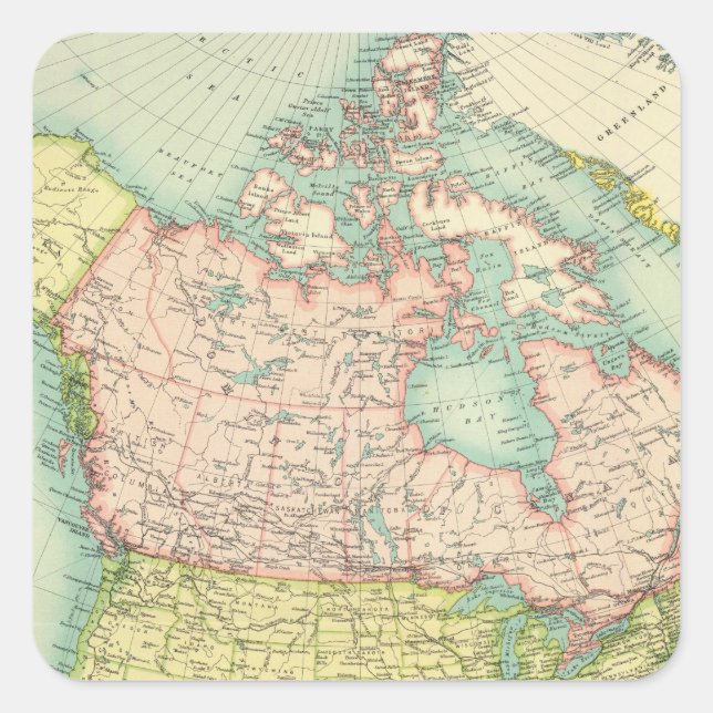 North America political Square Sticker (Front)