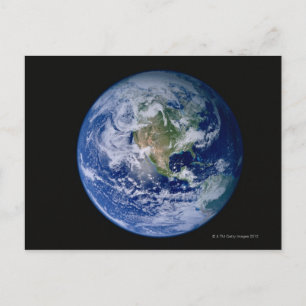 North America Seen from Space Postcard