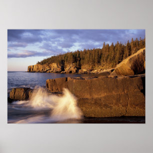 North America, US, ME, The rocky Maine coast. Poster