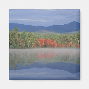 North America, US, NH, Fall reflections in Magnet