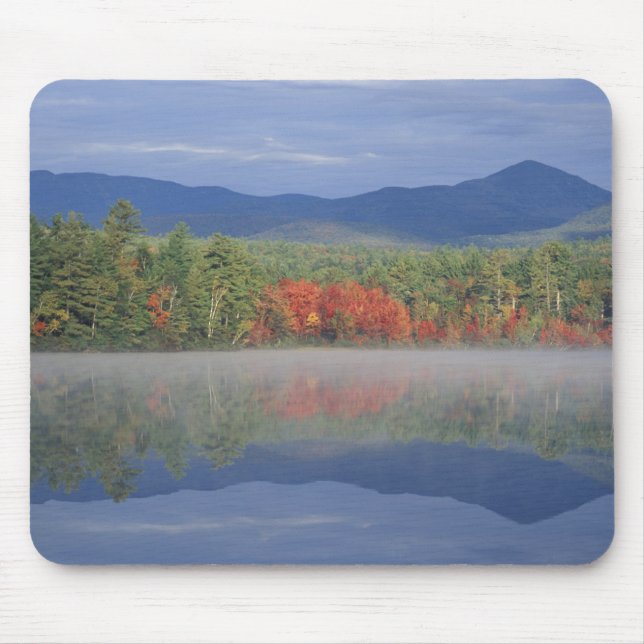 North America, US, NH, Fall reflections in Mouse Mat (Front)