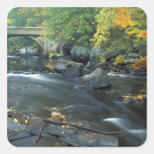North America, US, NH, The bridge at Packers Square Sticker