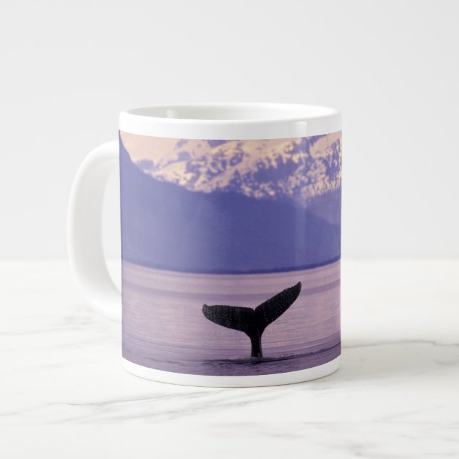 North America, USA, Alaska, Inside Passage. Large Coffee Mug (Front Left)