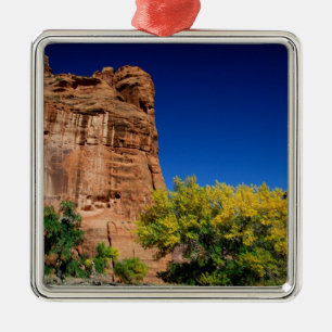 North America, USA, Arizona, Navajo Indian 3 Metal Tree Decoration