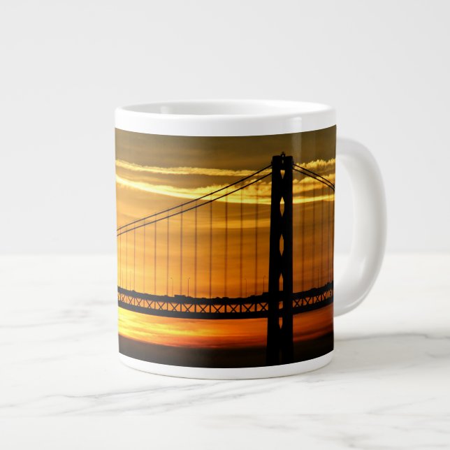 North America, USA, California, San Francisco. 3 Large Coffee Mug (Front Right)