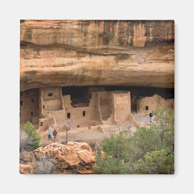North America, USA, Colorado. Cliff dwellings Magnet (Front)
