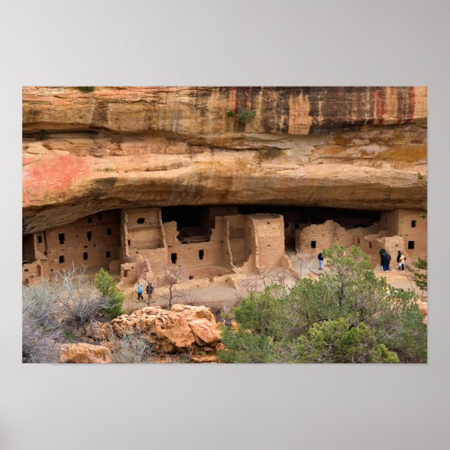 North America, USA, Colorado. Cliff dwellings Poster (Front)