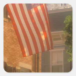 North America, USA, Massachusetts, Nantucket 2 Square Sticker