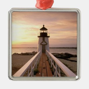 North America, USA, Massachusetts, Nantucket 4 Metal Tree Decoration