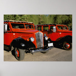North America, USA, Montana. Classic 1934 Ford Poster