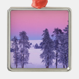 North America, USA, Montana, Yellowstone Metal Tree Decoration