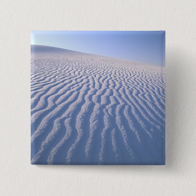 North America, USA, New Mexico, White Sand Dunes 15 Cm Square Badge (Front)