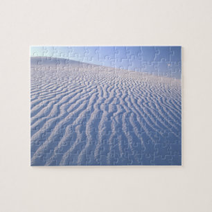North America, USA, New Mexico, White Sand Dunes Jigsaw Puzzle