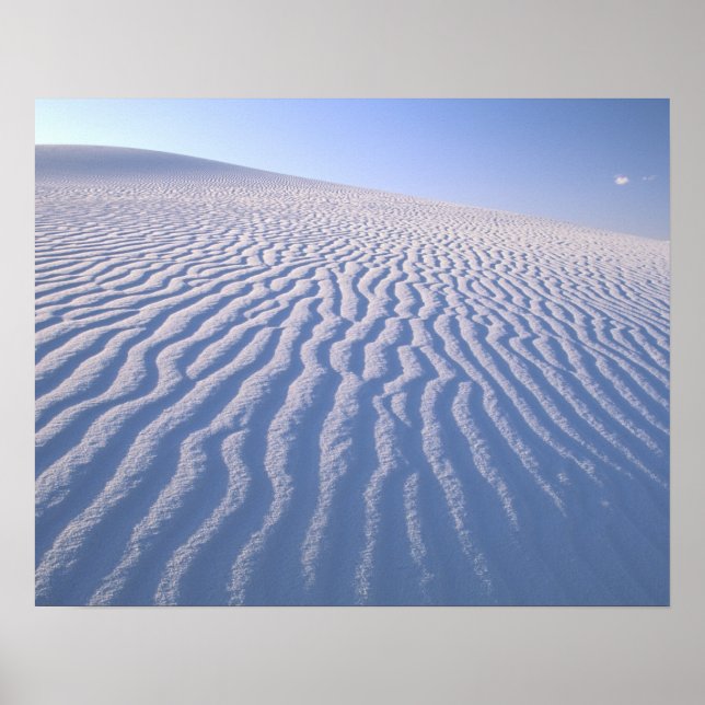 North America, USA, New Mexico, White Sand Dunes Poster (Front)