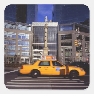 North America, USA, New York, New York City Square Sticker