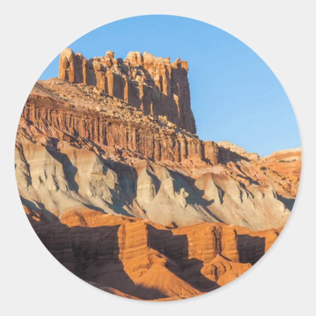 North America, USA, Utah, Torrey, Capitol Reef 3 Classic Round Sticker (Front)