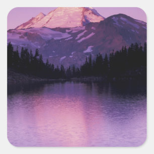 North America, USA, Washington, Mount Baker Square Sticker