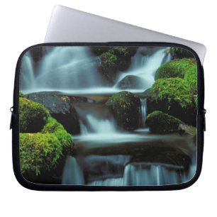 North America; USA; Washington, Sol Duc Cascade Laptop Sleeve