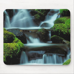 North America; USA; Washington, Sol Duc Cascade Mouse Mat